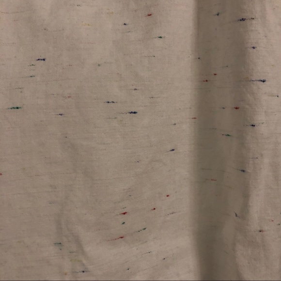 J. Crew white speckled popover shirt - Picture 3 of 4